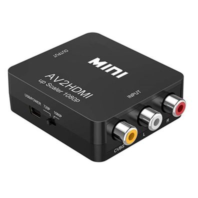 RCA zu HDMI Konverter, AV zu HDMI Adapter ABLEWE 1080P Mini RCA Composite CVBS