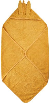 Pippi Baybwear Kinder Badetuch Organic Hooded Towel 83x83 cm Mineral Yellow