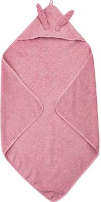 Pippi Baybwear Kinder Badetuch Organic Hooded Towel 83x83 cm Olde Rose