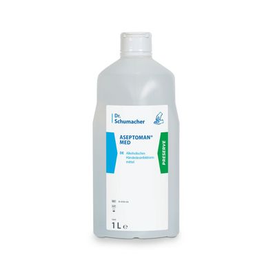 12x Dr. Schumacher Aseptoman® med Händedesinfektion - 1 Liter | Flasche (1 l)