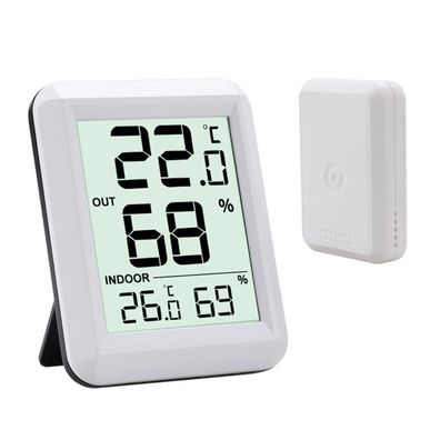 Thermometer Innen, Hygrometer Thermometer mit Außensensor, Raumthermometer,