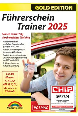 Führerschein Trainer 2025 - Neue Version ab 01.10.2024 - PC-Download Version