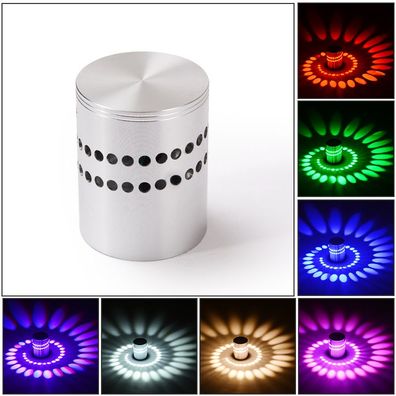 3W RGB LED Wandleuchte Spiralen Beleuchtung Flurlampe 1