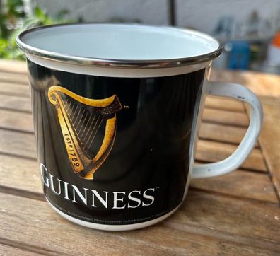 Guinness Harfe Emaille Becher 500ML