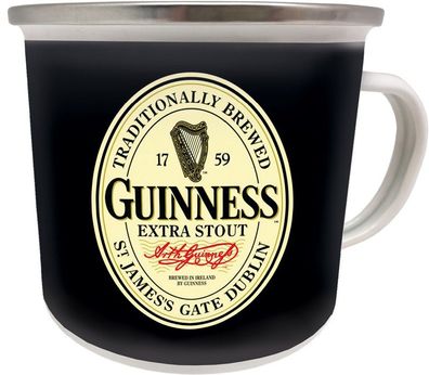 Guinness Logo Emaille Becher 500ML