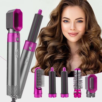 Hair Dryer Hot Air Brush Set, 5 in 1 Hair Dryer Brush with 5 Interchangeable