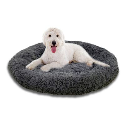 Haustierkissen MILOU Hundebett besonders flauschiges Haustiersofa rund 50-80cm