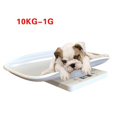 Digitalwaage Babywaage Tierwaage fér Baby oder Tiere bis 10kg Weiß Waage Stil