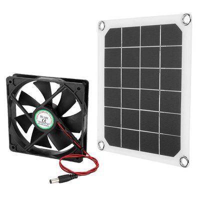 Ladieshow Solar Panel Extractor Fan, Premium Extractor Fan, 6V 10W Solar Powerd