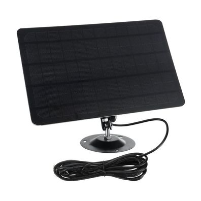 10W 5V Micro-USB-Solarpanel 2000mAh 360-Grad-Rotation Wasserdichte an der Wand