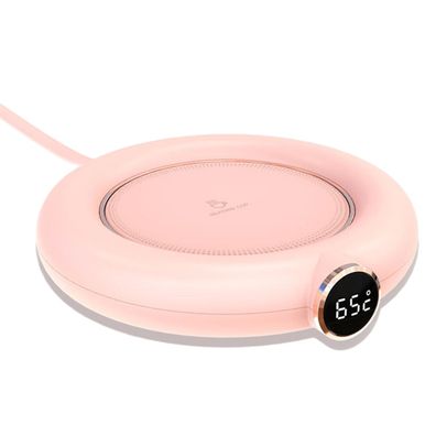 1 Smart Constant Warm Coaster, automatischer USB-Heizuntersetzer Rosa