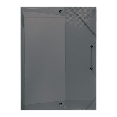 Herlitz Heftbox A4 PP transluzent grau Rückenbreite 4cm