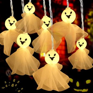 Halloween Lichterkette,20 LEDs Halloween Geister Licht, eister Lichterketten