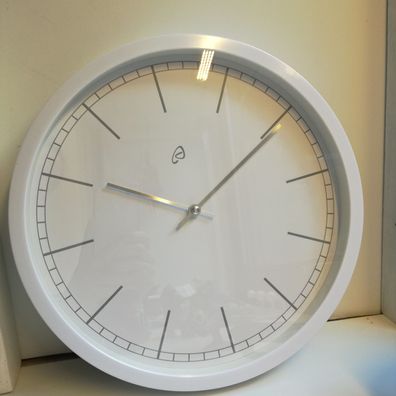 Uhr Wanduhr 30cm Arbeitszimmer Auriol klassisch weiß