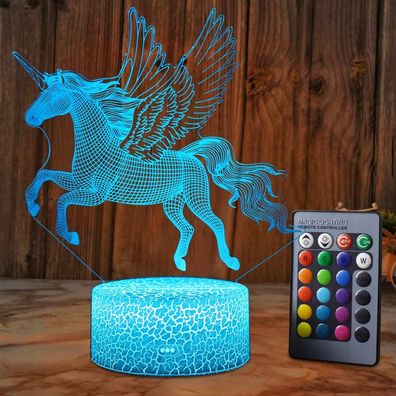 Einhorn LED Nachtlicht Lampe Raum Party Dekorationen Dekor Weihnachten