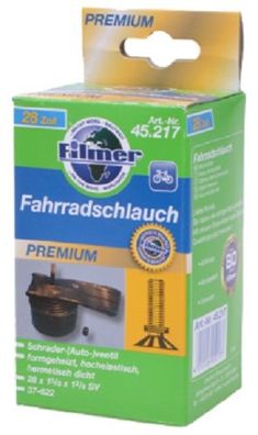 Filmer 45.217 Fahrradschlauch 28 x 1 5/8 x 1 3/8 Autoventil - Schlauch für 28" Rad