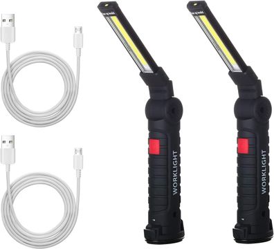 LED Arbeitsleuchte Taschenlampe COB Inspektionsleuchten Wiederaufladbar