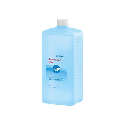 10x Schülke desmanol® care Händedesinfektionsmittel 1 Liter EF | Flasche (1 l)