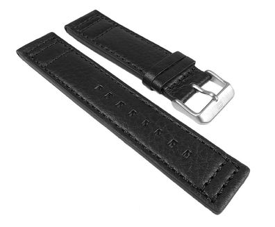 Tommy Hilfiger Ersatzband 22mm | Leder schwarz TH 1790683