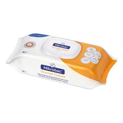 Mikrobac® Virucidal Tissues | Packung (80 Tücher)