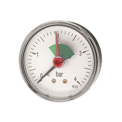 Watts Heizungsmanometer Anschluss hinten MHA Ø 63 mm, 3/8", 0 - 4 bar