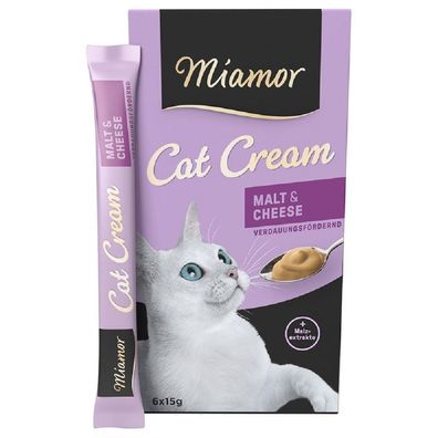 Miamor Cat ?Snack Käse-Malt-Cream - 11x 6 x15g ?Katzensnacks