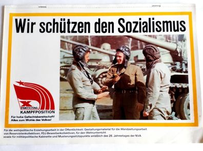 Gestaltungsmaterial für Wandzeitung anläßlich des 26. Jahrestages der NVA