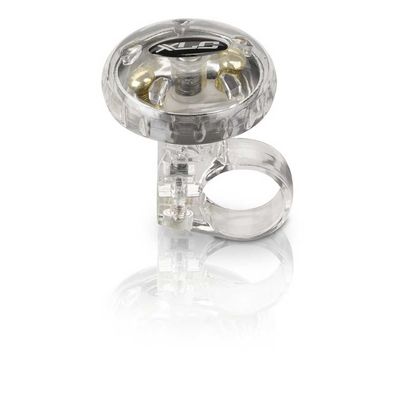 XLC Fahrradglocke DD-M12 D: 36mm silber transparent Fahrrad