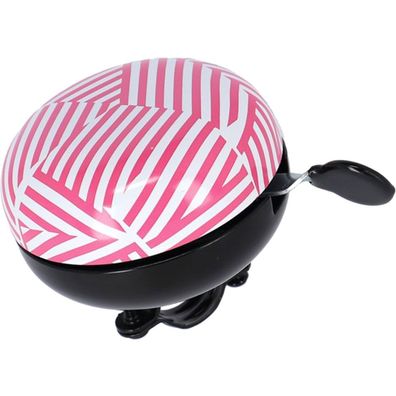 XLC Fahrradglocke Mingun DD-M09 Stripes Ø83mm berry weiss Fahrrad