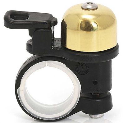 XLC Mini Glocke/Fahrrad Klingel DD-M02 Messing 23mm gold Bike Bell