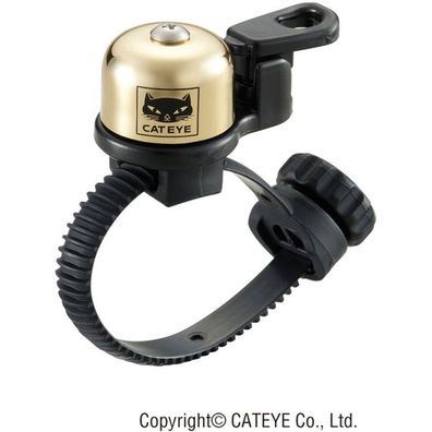 CATEYE Klingel OH-2400 Micro Brass Bell einzeln im Polybag FlexTight 19–32mm Len