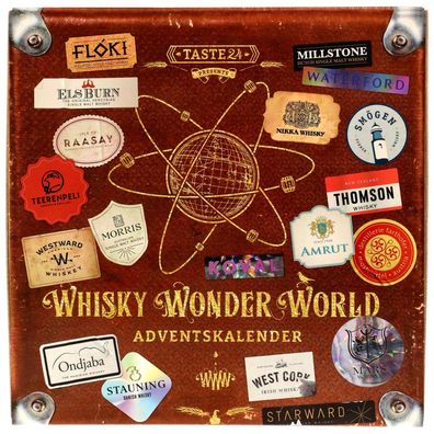 Whisky Wonder World Adventskalender 2024 / 46,5% / 24 x 20 ml. mit Tasting Glas