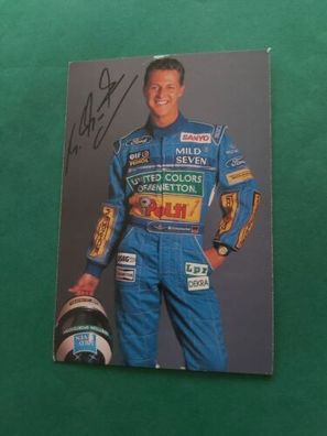 Michael Schumacher , Formel 1 , Motorsport , Autogrammkarte , Benetton