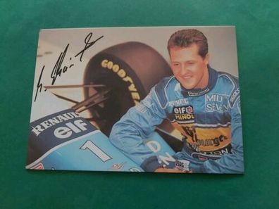 Michael Schumacher , Formel 1 , Motorsport , Autogrammkarte , Benetton