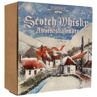 Scotch Whisky Adventskalender 2024 / 47,9% 24 x 20 ml. / Tasting Glas + Info Heft