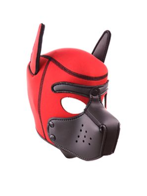 Rude Rider Neoprene Puppy Hood Red/Black