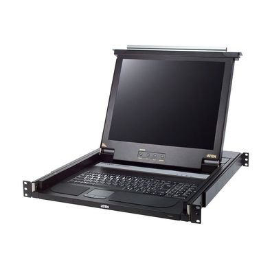 ATEN CL1000M Slideaway-Konsole mit 17Zoll-Display, Rackmontage, US-Layout