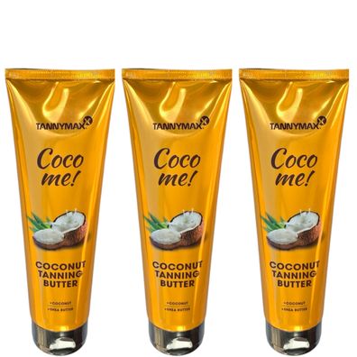 Tannymaxx/Coconut Tanning Butter 3x150ml/Solariumkosmetik/Bräunungslotion