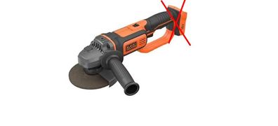 Winkelschleifer Black+Decker BCG720N – 18 V, 125 mm Scheibe, Sanftanlauf