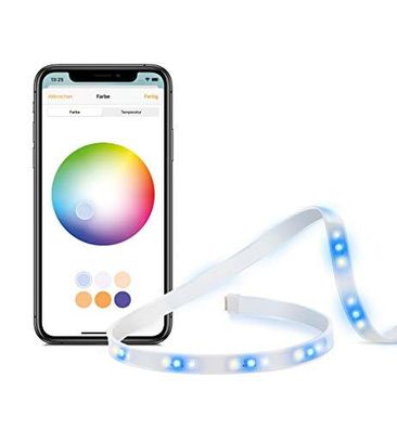 Eve Light Strip – intelligenter LED-Streifen 2 m, Weiß und RGB, 1800 lm, WLAN, Steuer