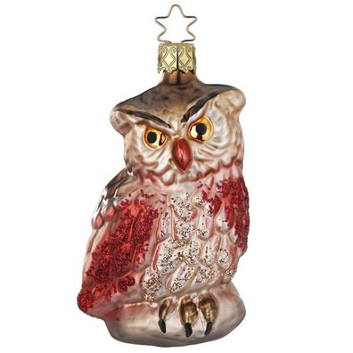 Christbaumschmuck Waldkauz 10,5cm Inge-Glas