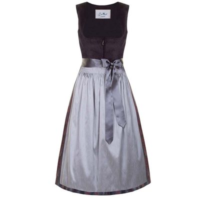 Dirndl Shadow 80er Länge grau