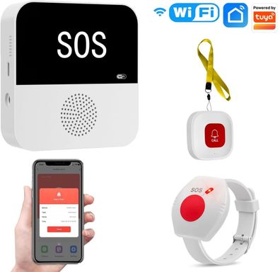 Senioren Notruf Tuya WiFi Smart Notrufsgerät Alert System