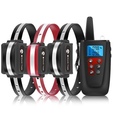 Vibrationshalsband Ferntrainer für 3 Hunde