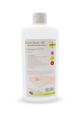 Desinfektion MyClean Händedesinfektion 500 ml, viruzid gemäß EN 14476