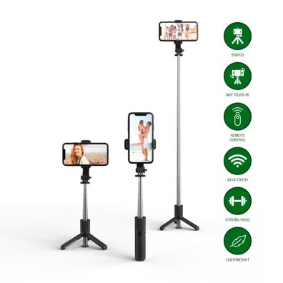 4smarts Selfie Stick Tripod mit Wireless Remote Control