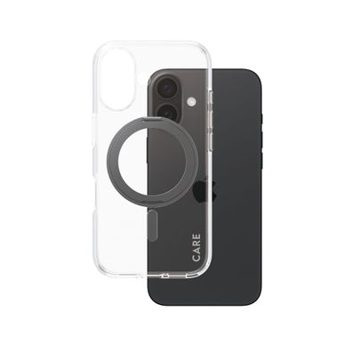 CARE Case Feature Black Kickstand MagSAFE iPhone 16