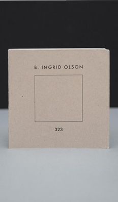 B. INGRID OLSON. 323, B. Ingrid Olson