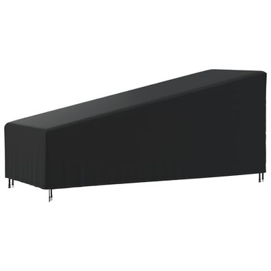 vidaXL Sonnenliegen-Abdeckung Schwarz 195x76x40/80 cm 420D Oxford