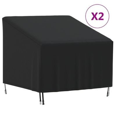 vidaXL Abdeckungen für Gartensessel 2 Stk. 90x90x50/75 cm 420D Oxford